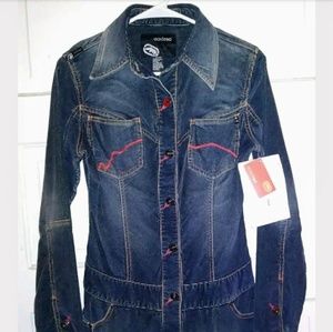 Eckored Button Down Shirt Dress S